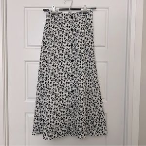 Oak + Fort Floral Print Maxi Skirt - Size OS